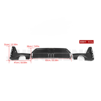 Becquet arrière en fibre de carbone style MP pour BMW Série 3 G20, kit carrosserie amélioré, diffuseur arrière, séparateur