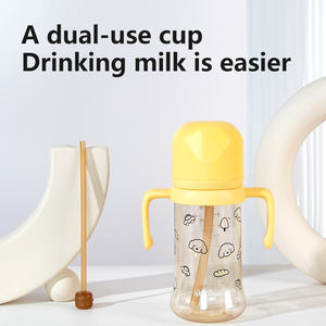 子供用ストローとハンドル付きPPSUシッピーカップ、BPAフリーベビーウォーターボトル - Product Image 3