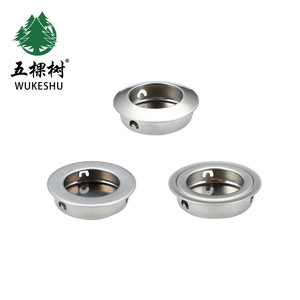 Wukeshu 35mm Recessed Stainless Steel Round Concealed Handle For <b>Drawer</b> <b>Sliding</b> Door Wardrobe Shoe Cabinet - Product Image 5