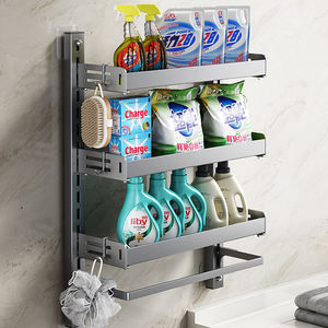 Vendita calda accessori per la cucina <span class=keywords><strong>porta</strong></span> spezie metallo detersivo organizzazione mensola per cucina bagno - Product Image 1