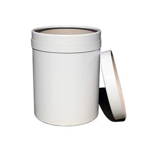 Tambor de Cartón Blanco Resistente a la Humedad, de 10-50 kg, para Almacenamiento de Productos Químicos y Aditivos Alimentarios, con Impresión de Serigrafía, Modelo 35*45 - Product Image 1