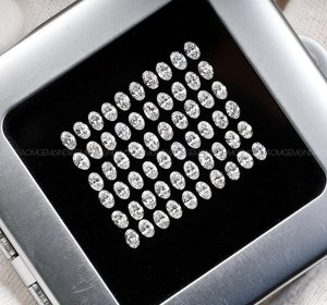 Anillo, Pendientes y Colgante de Diamante Cultivado en Laboratorio con Corte Ovalado de 5.0x3.5mm, Certificado IGI, Corte Único Antiguo - Product Image 2