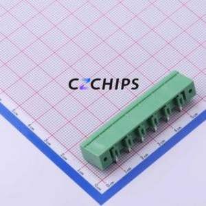 KF2EDGRM-7.62-6P Plug-in Terminal Block Bent Lead Through Hole,P=7.62mm Board-to-Board / Socket Closed Screw Fixing 1x6P 7.62mm - Product Image 2