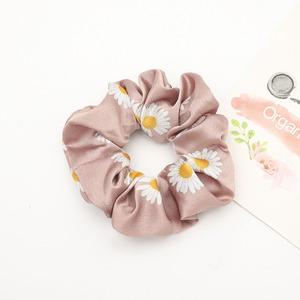 PT074A Cintas elásticas accesorios cabello impreso flores scrunchie de <span class=keywords><strong>moda</strong></span> para mujer venta al por mayor - Product Image 5