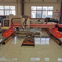 Cortadora de llama de plasma CNC de pórtico de placa de metal grande para la industria de estructuras de acero