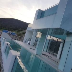 Conteneur acrylique brillant de piscine personnalisée, haute luminosité, fenêtre de piscine, résistant aux intempéries, fond transparent # - Product Image 2