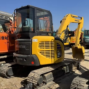 Mini-excavatrice Komatsu PC55 d'occasion 100% d'origine japonaise, livraison rapide, 5,5 tonnes, excavatrice hydraulique compacte sur chenilles, taux de rachat élevé - Product Image 1