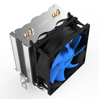 Ventilateur de refroidissement CPU PCCooler 80mm avec radiateur de processeur d'ordinateur de refroidissement par Air LED pour ordinateur portable Compatible Intel LGA1155/115X/775 AM4