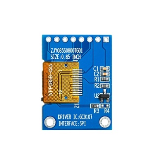 0.85นิ้ว IPS TFT โมดูลแสดงผล LCD 128x128 GC9107ไดรเวอร์8PIN SPI หน้าจอสีขนาดเล็ก PCBA สำหรับอุปกรณ์ที่สวมใส่ได้ - Product Image 5