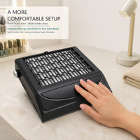 Aspirateur de poussière pour ongles professionnel 100W, design personnalisé, puissant extracteur avec ventilateur d'aspiration, machine de manucure pour usage en salon