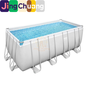 Jingchuang56670 <span class=keywords><strong>Piscine</strong></span> rectangulaire surélevée en tubes d'acier <span class=keywords><strong>de</strong></span> 16 pieds, produit phare pour toute la famille - Product Image 2