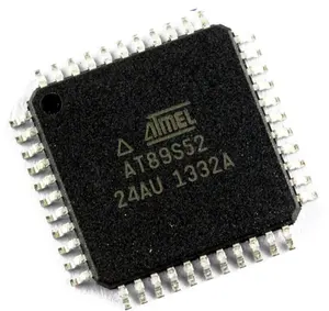 Zhixin AT89S52-24AU Microcontrolador Componentes Eletrônicos Circuitos Integrados TQFP44 MCU AT89S52-24AU IC em estoque