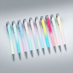 Customized Luxury Advertising Ballpoint <b>Pen</b> with New Design Gradient <b>Color</b> Aluminum Rod Features Customized LOGO for Business - Product Image 1