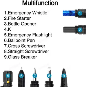 High Quality Defense Tactical Pen With Multi Tool For Emergency Survival