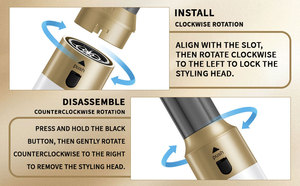 Secador de Pelo 6 en 1 con Motor AC de 1350W, Cepillo Secador de Aire Caliente de 110.000 RPM, Alisador de Pelo, Rizador Multifunción y Moldeador de Pelo - Product Image 4