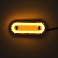 Feux de position latéraux de remorque réflecteur 12V 24V LED feux de dégagement de camion Bus Van Camper feu de Position latéral ambre rouge blanc