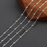 Cadena de Eslabones de Cobre con Baño de Rodio para Fabricación de Joyas, 3m/Lote, Sin Níquel, Estilo Moderno, Accesorios para Collares