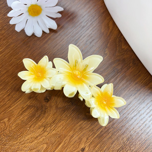 BLISSLIFE nuevo diseño verano dulce gradiente Color 3 flor gran garra niñas accesorios para el cabello acetato pinza para el cabello para mujeres - Product Image 6