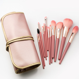 12 Pcs Wooden Handle Makeup Brush Set Soft Synthetic Cosmetic Brushes Custom Luxury Beauty <b>Tool</b> <b>Kit</b> - Product Image 4