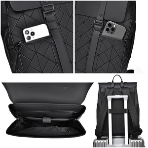 Mochila de Negocios para Hombre 2024, de Alta Calidad, Impermeable, de Cuero PU, Elegante y Lujosa, OEM, para Portátil, Mochila Escolar, Sac à Dos - Product Image 3