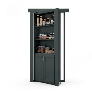 Librería de puerta Murphy Interior personalizada de alta calidad, puerta Invisible oculta de madera maciza para pasillo de Hotel - Product Image 5
