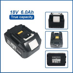 Para paquetes de baterías de litio <span class=keywords><strong>Makita</strong></span> de 18 V BL1860B, paquete de baterías recargables de 6.0 Ah, compatible con <span class=keywords><strong>Makita</strong></span> BL1850 BL1840 BL1830 - Product Image 6