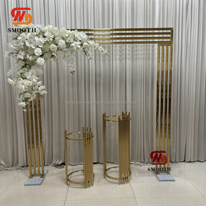 Arco de Boda de Acero Inoxidable Liso, Fondo para Arco de Boda y Flores, Arco Decorativo para Escenario de Boda y Fiestas - Product Image 1
