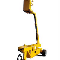 Élévateur à flèche Zoomye hydraulique pour vergers, moteur à essence, roulement à engrenages, équipement de cueillette de fruits 15000W