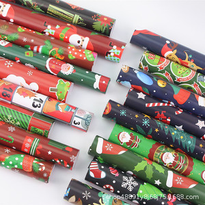 Papier cadeau de Noël rouge et vert, motif dessin animé, pour emballage artisanal de fêtes 7552 - Product Image 4