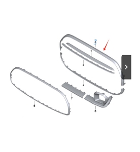 51119450550 La raya negra en la barra delantera es adecuada para el BMW <span class=keywords><strong>MINI</strong></span> <span class=keywords><strong>ONE</strong></span> F56LCI - Product Image 4