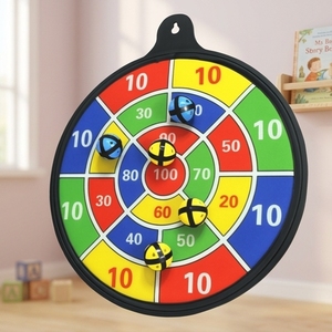 Non Toxic <b>Dart</b> Set for Kids Lightweight Safety 16 Inch Dartboard Washable - Product Image 1