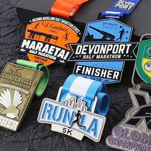 Fabricantes de Medallas Deportivas de Metal 3D con Diseño Personalizado, Medallas de Recuerdo de Oro para Maratón, Levantamiento de Pesas, Karate, Judo, con Cinta - Product Image 2
