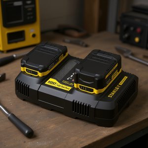เครื่องชาร์จพอร์ตคู่สำหรับ4.0A Stanley Fatmax 120V แบตเตอรี่ลิเธียมไอออน - Product Image 3
