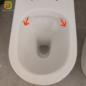 WC monobloc sans bride en céramique à double <span class=keywords><strong>chasse</strong></span> pour salle de bain et hôtel - Product Image 4