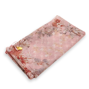 Alta calidad Keiko Hijab bufanda Impresión digital Base ligera Uso Manga corta Venta al por mayor Color de moda Voal para Daily Pink - Product Image 1