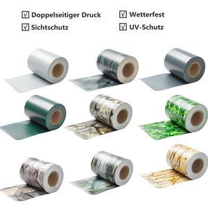 Bande de protection de clôture en PVC gris foncé résistant aux UV, 450 g/m², 19 cm * 35 m avec 20 clips, pour la protection des clôtures de jardin - Product Image 2