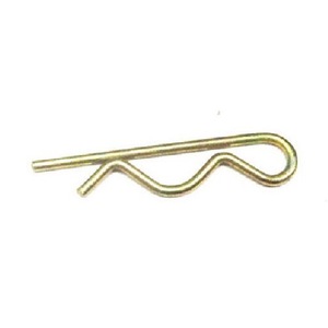 Goupille à fourche torsadée fendue en acier au carbone et acier inoxydable, diamètre 3 mm, avec tête conique, Réf. 976655 - Product Image 1
