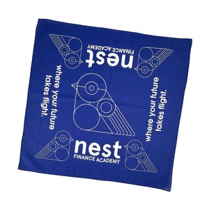 وشاح حريري مطبوع حسب الطلب، باندانا حريرية مربعة 115×115 سم، طقم رياضي من الساتان - Product Image 2