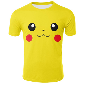 Stampante per Magliette Go Fashion <span class=keywords><strong>Pikachu</strong></span>, T-Shirt Stampate Harajuku Hiphop Sostenibili in Maglia con Teschi, Manica Corta per Uomo - Product Image 2