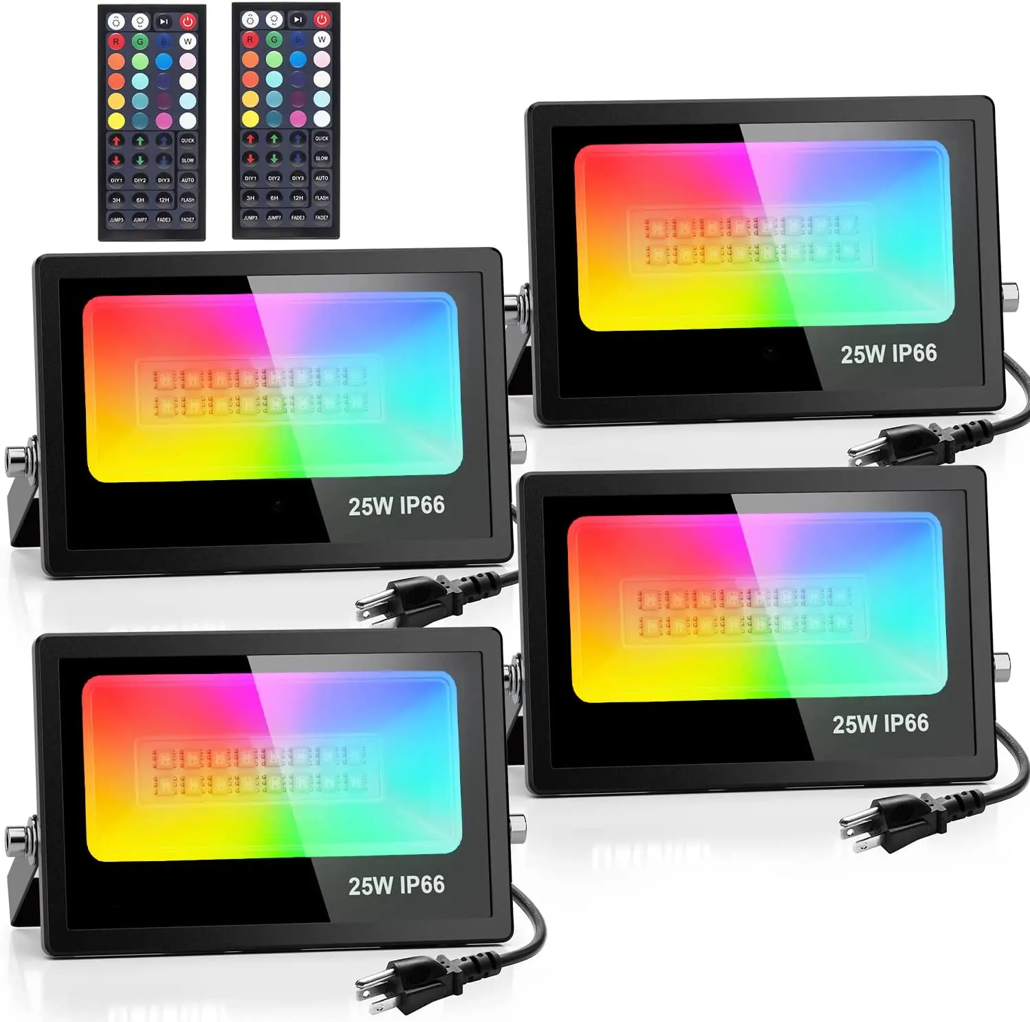 RGB IP66ไฟกันน้ำกลางแจ้ง CE EMC ErP 10W-500W RGB LED น้ำท่วมไฟ LED ทำงานโคมไฟสวน