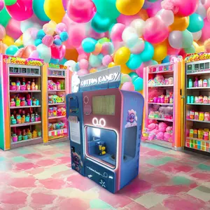 Factory Intelligent Fairy Floss Vending Candy Floss Machine