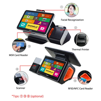 Sistema POS Todo en Uno Anypay A9 con Pantalla Táctil Dual, Windows, Wi-Fi 6, Impresora Térmica Integrada, Caja Registradora para Pequeñas Empresas
