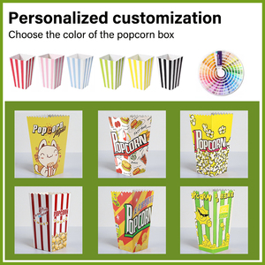 Boîtes <span class=keywords><strong>de</strong></span> rangement pour pop-corn Offres Spéciales Boîte à pop-corn géante biodégradable avec logo imprimé personnalisé - Product Image 2