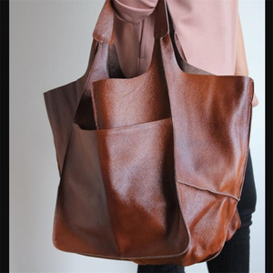 Sacs à main en cuir souple Euro America pour femmes, sac à bandoulière de grande taille pour femmes - Product Image 5