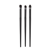 Pabrik hitam Ultra tipis ramping miring datar pegangan panjang Vegan alis Eyeliner Eye Shadow kuas rias