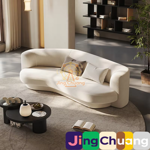 Divano Angolare Moderno e Semplice in Tessuto per Piccoli Appartamenti, Stile Italiano, Ideale per Soggiorno o Negozio di Abbigliamento - Product Image 1