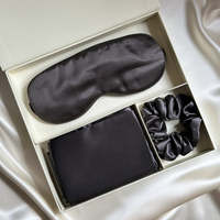 Ensemble cadeau de taie d'oreiller et masque pour les yeux en soie 100% de luxe pour un usage domestique, pour les cadeaux de mariage et de demoiselles d'honneur