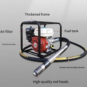 Vibrateur interne 5,5 CV pour moteur à essence GX160, haute résistance, forte <span class=keywords><strong>force</strong></span> de vibration, couple élevé pour fondations de grande hauteur - Product Image 1