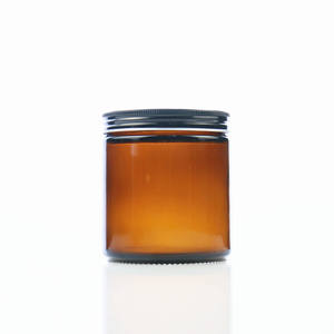 Wholesale 2oz 4oz 8oz 16oz Amber Clear <b>Glass</b> Candle <b>Jars</b> Scented Candle Making <b>Glass</b> <b>Jar</b> Round Candle Containers With Lid - Product Image 5