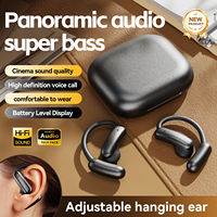 Auriculares Inalámbricos OEM al por Mayor M139 de Alta Resolución con Clip para Oreja, BT 6.0, IPX4, 38H, Pantalla Digital Táctil y Voz AI